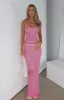 Star Shining Sequin Knit Maxi Skirt Bubblegum sold by White Fox Boutique