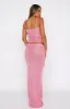 Star Shining Sequin Knit Maxi Skirt Bubblegum sold by White Fox Boutique
