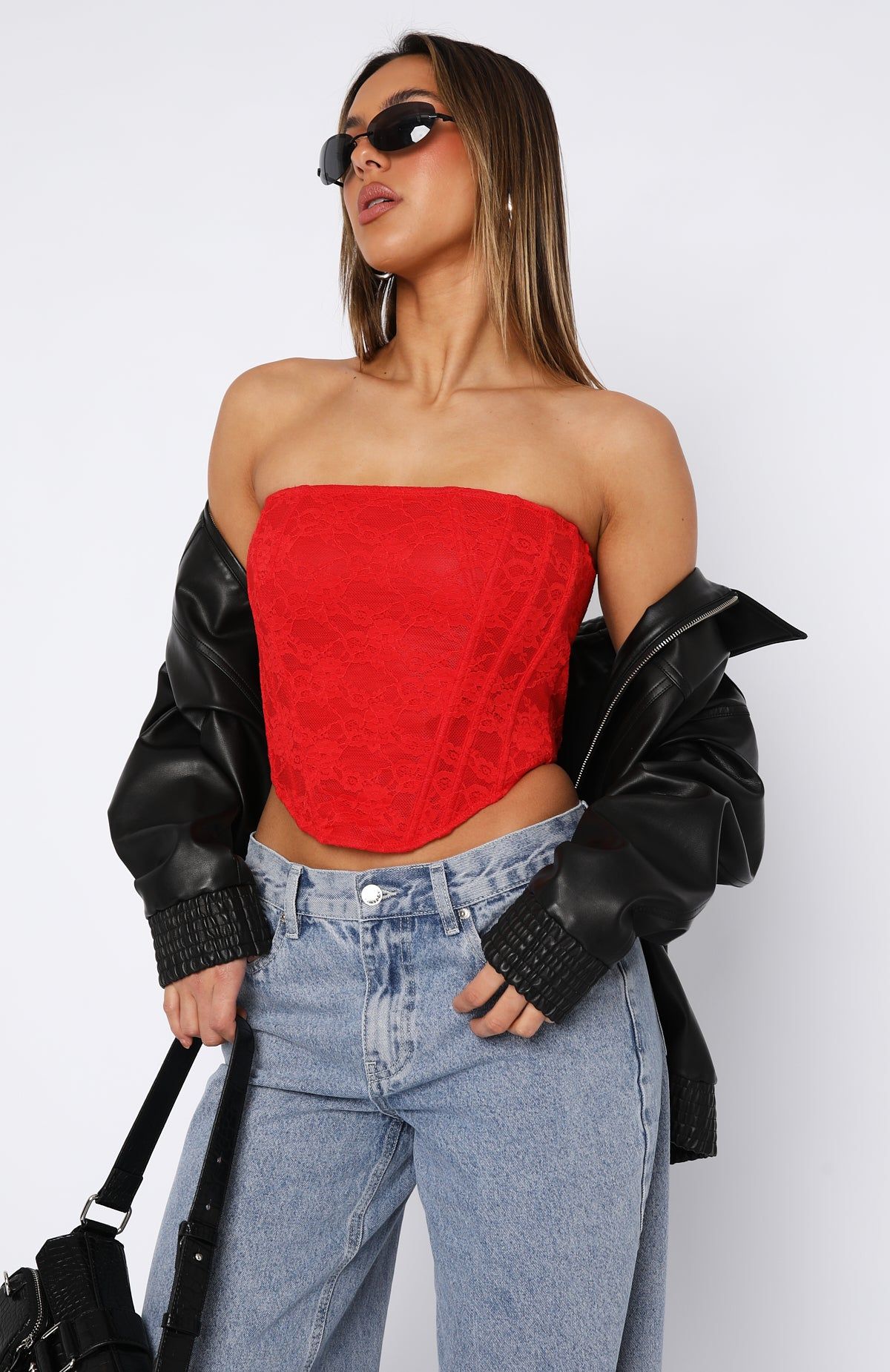 Midnight Dreams Bustier Red sold by White Fox Boutique product image thumbnail 2