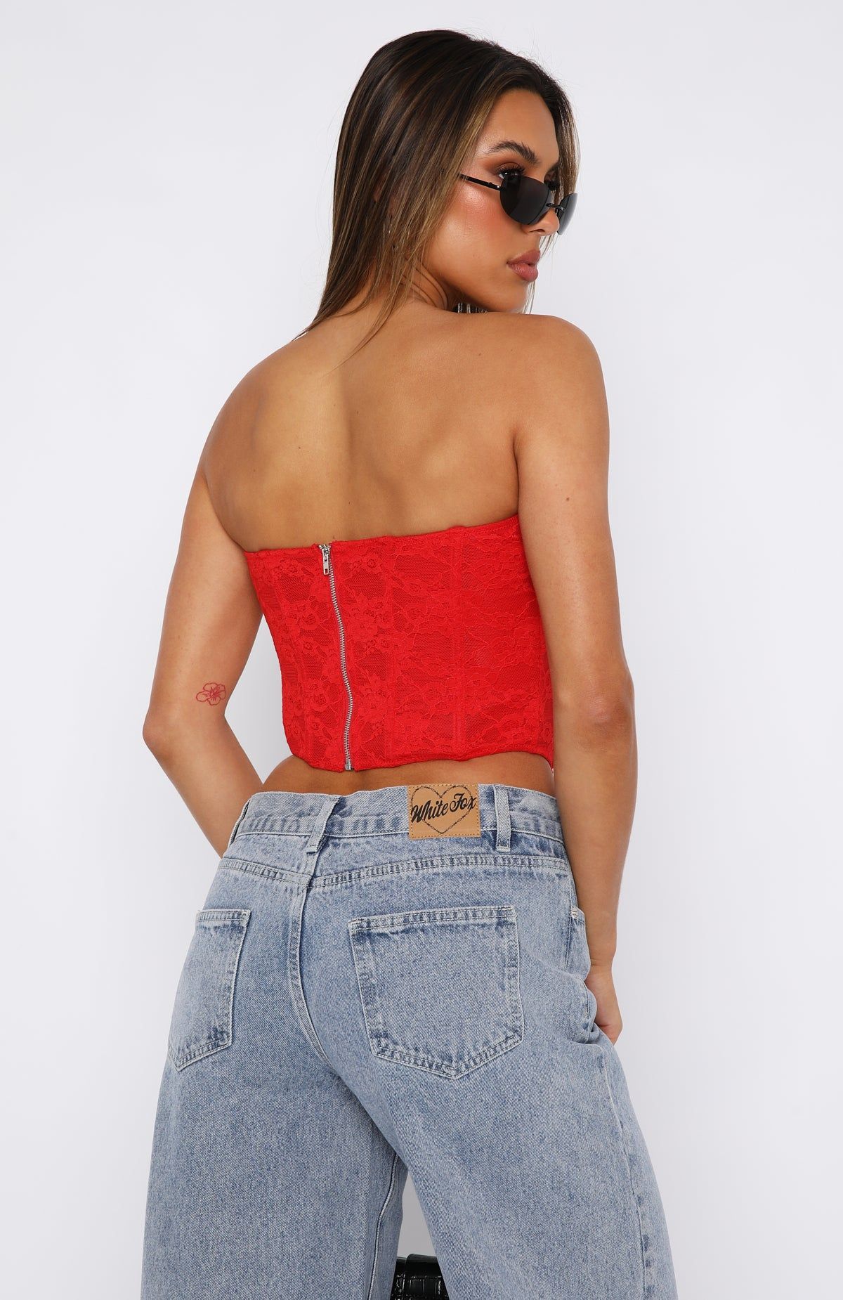 Midnight Dreams Bustier Red sold by White Fox Boutique product image thumbnail 4