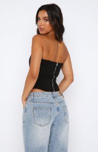 Feeling Blessed Bustier Black sold by White Fox Boutique