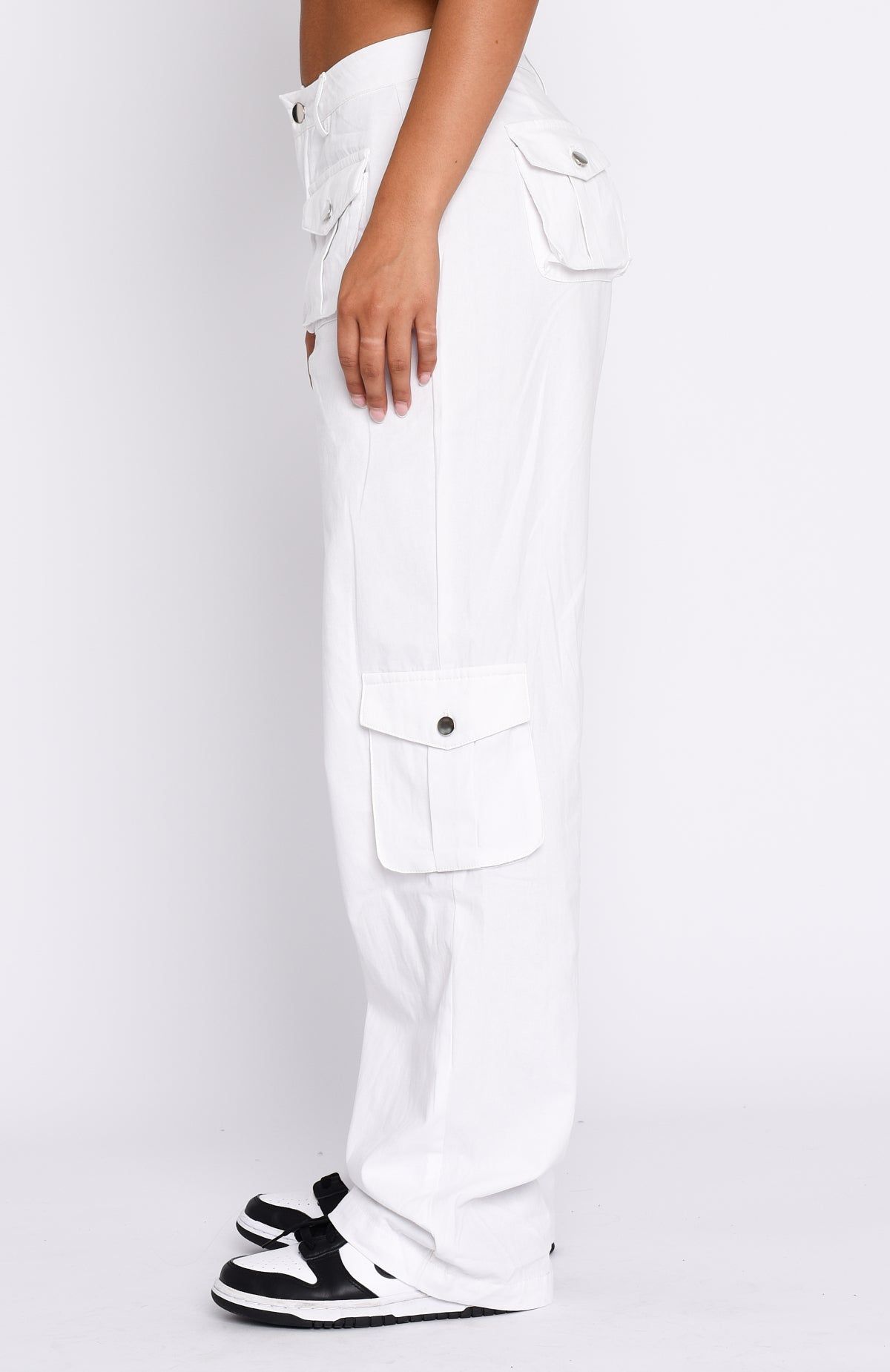 Clear My Mind Pants White sold by White Fox Boutique product image thumbnail 3