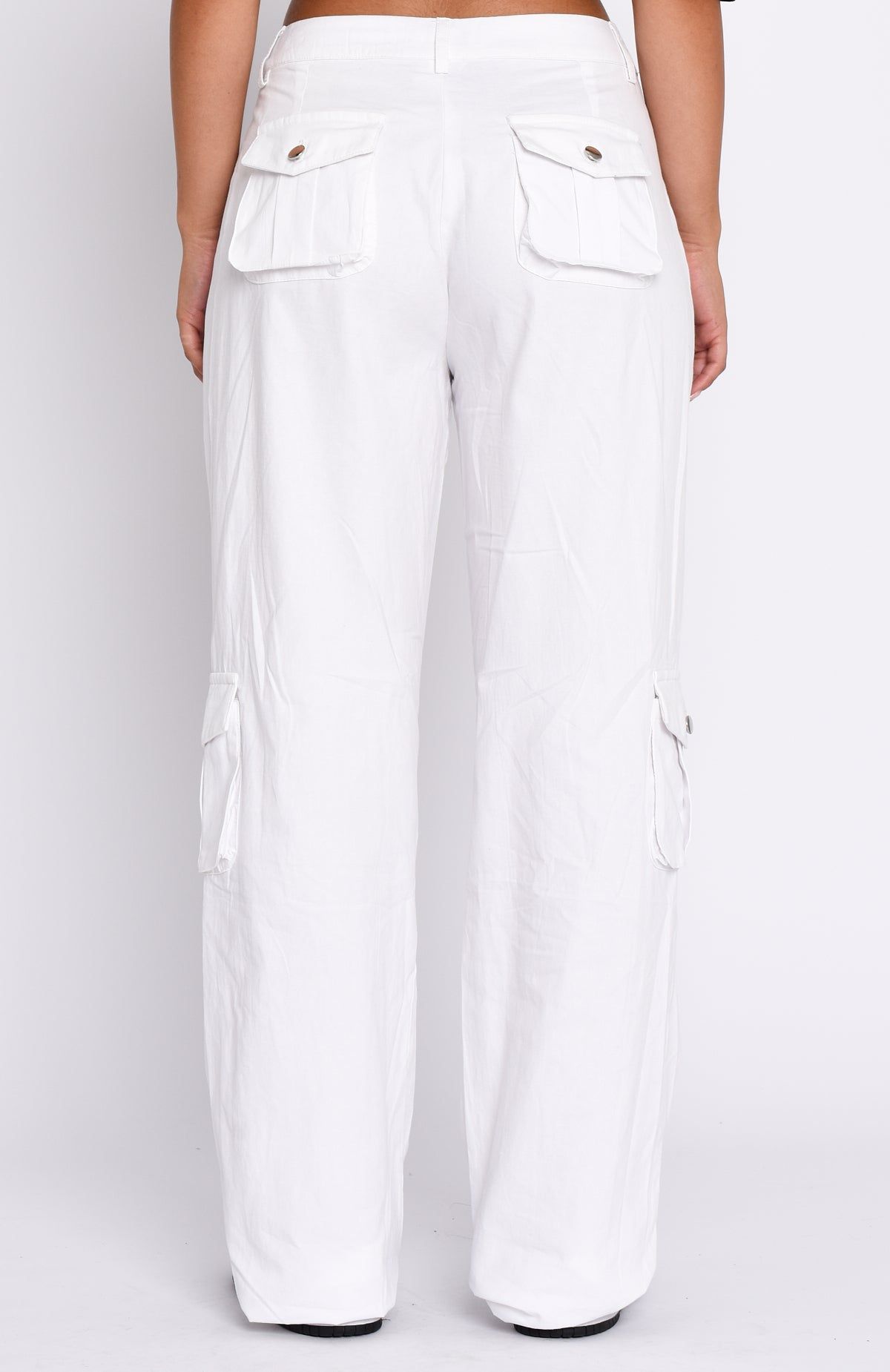 Clear My Mind Pants White sold by White Fox Boutique product image thumbnail 4