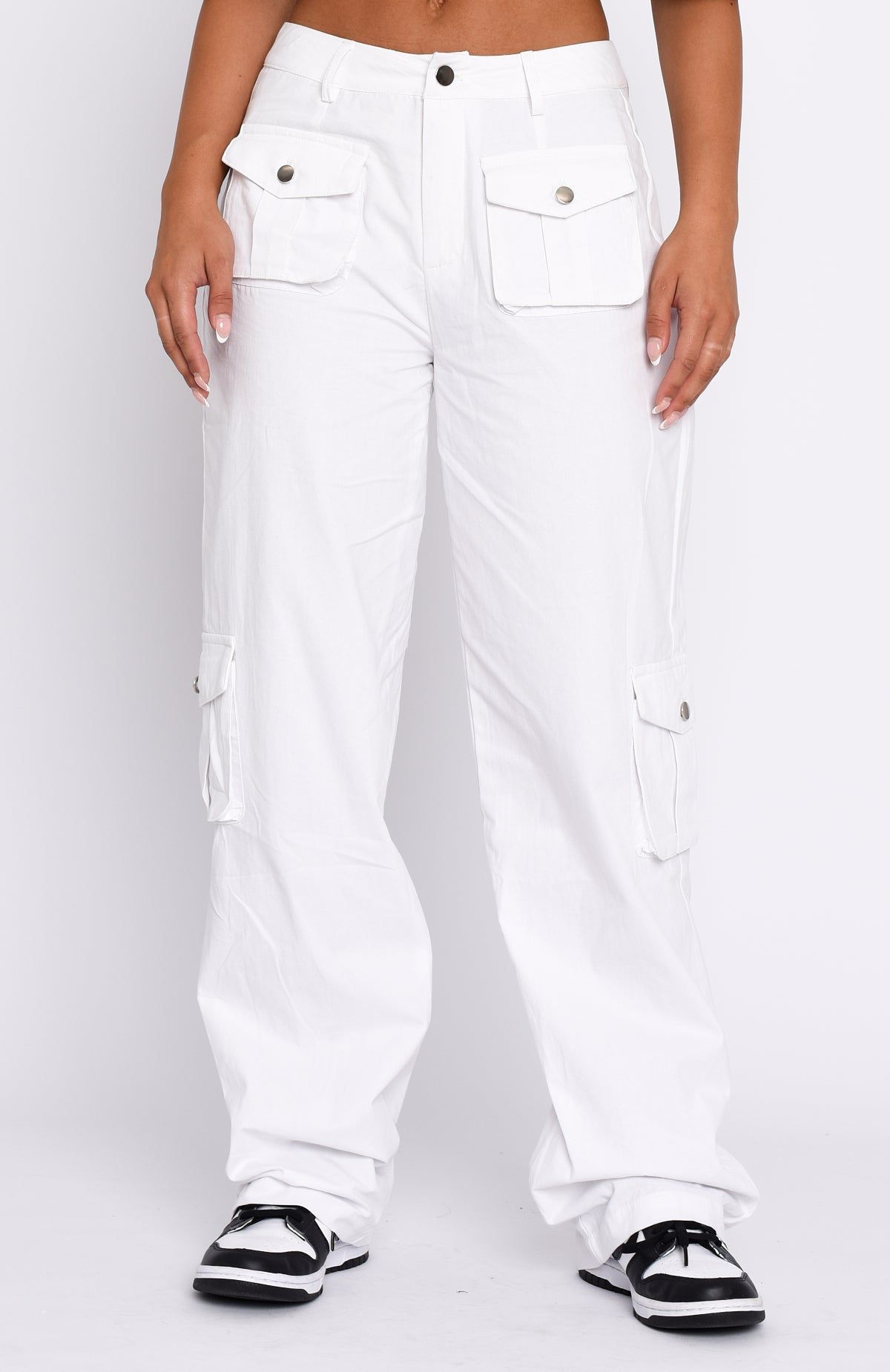 Clear My Mind Pants White sold by White Fox Boutique product image thumbnail 2