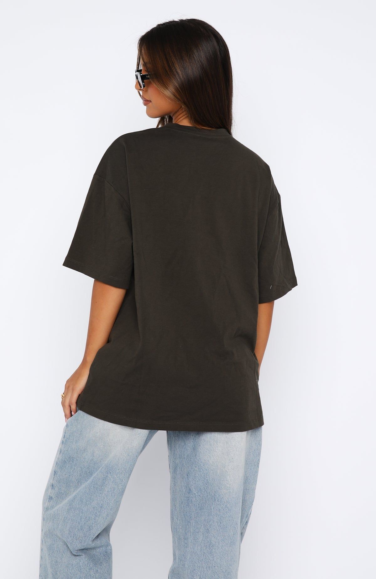 Let's Change It Up Oversized Tee Dark Charcoal sold by White Fox Boutique product image thumbnail 4