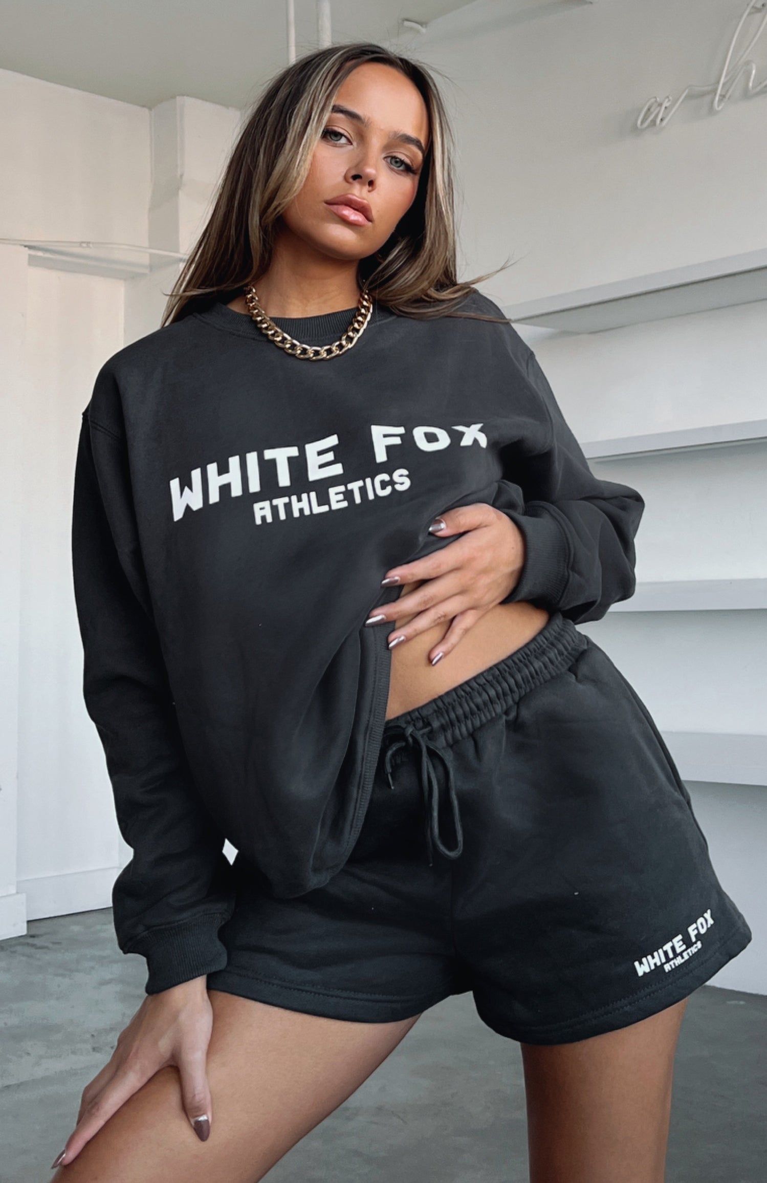 The Next Level Oversized Sweater Charcoal sold by White Fox Boutique