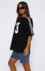 Always A Statement Oversized Tee Black sold by White Fox Boutique