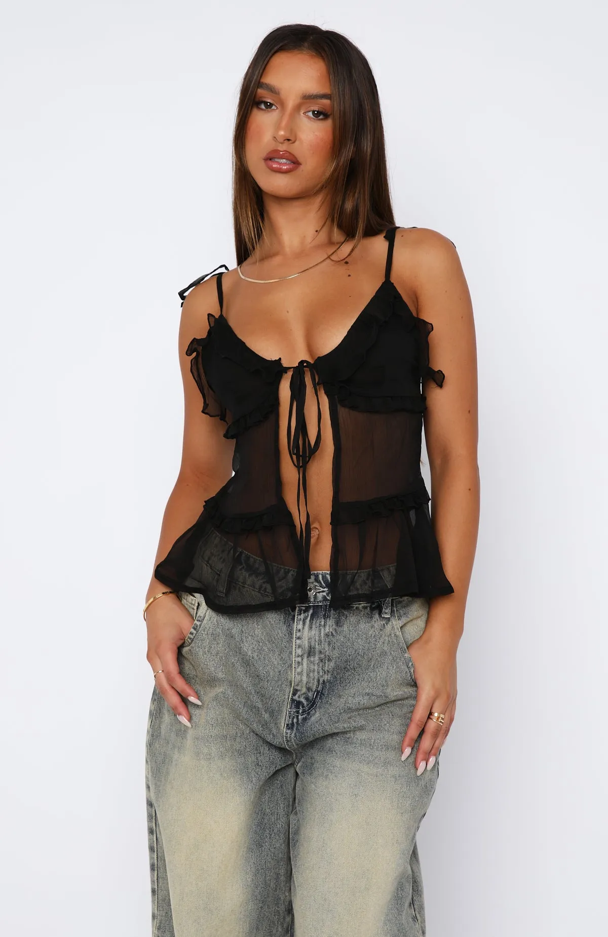 Still Sleepless Top Black sold by White Fox Boutique product image thumbnail 2