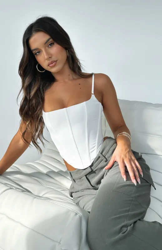 Nothing New Bustier White sold by White Fox Boutique