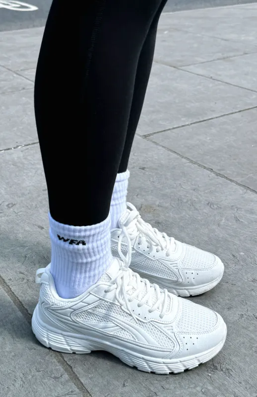 WFA Socks White/Espresso sold by White Fox Boutique