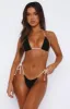 Golden Hour Bikini Top Black/White sold by White Fox Boutique