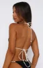 Golden Hour Bikini Top Black/White sold by White Fox Boutique