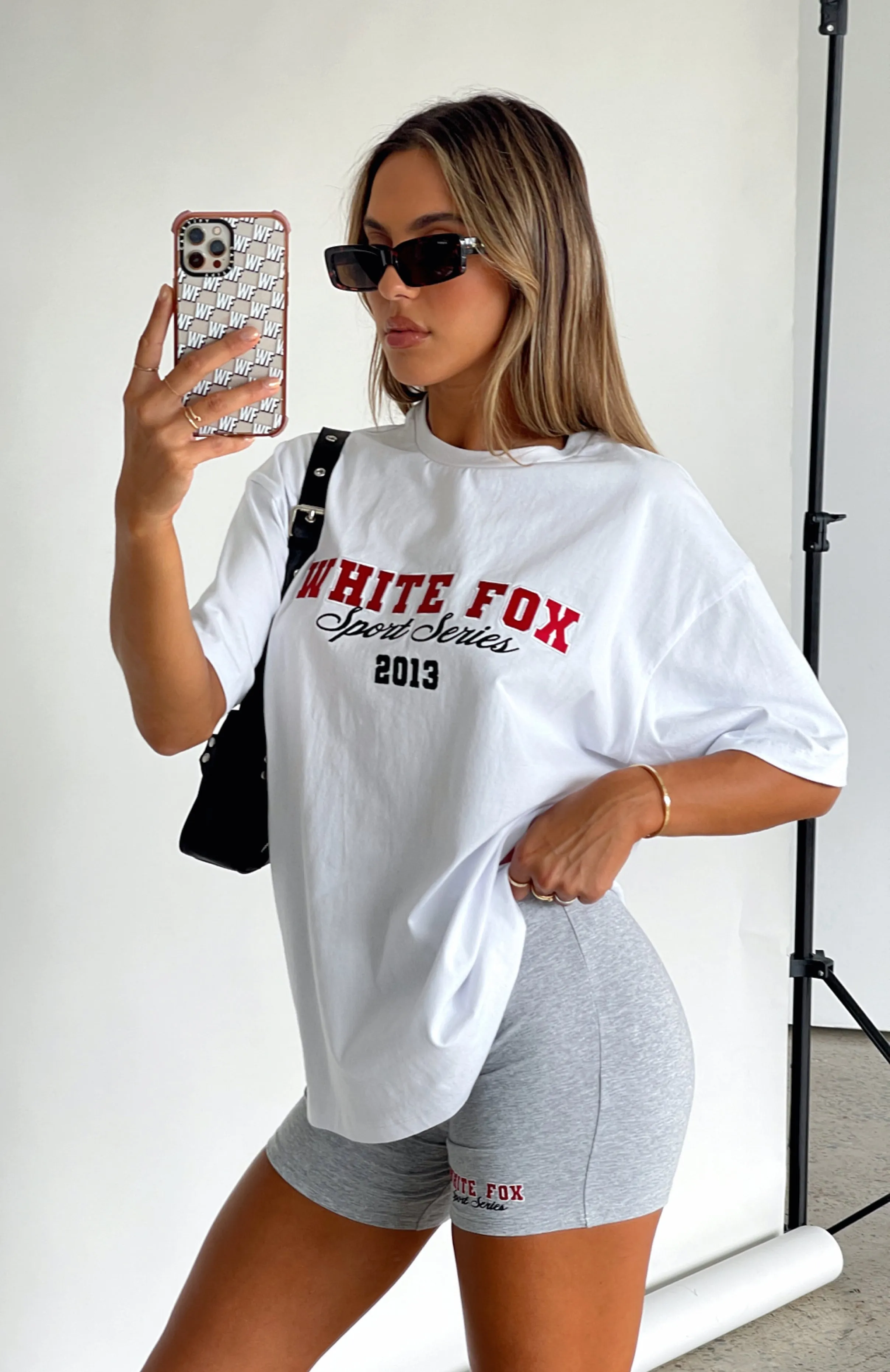 A Power Move Oversized Tee White sold by White Fox Boutique