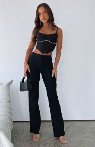 Tough Lover Pants Black sold by White Fox Boutique