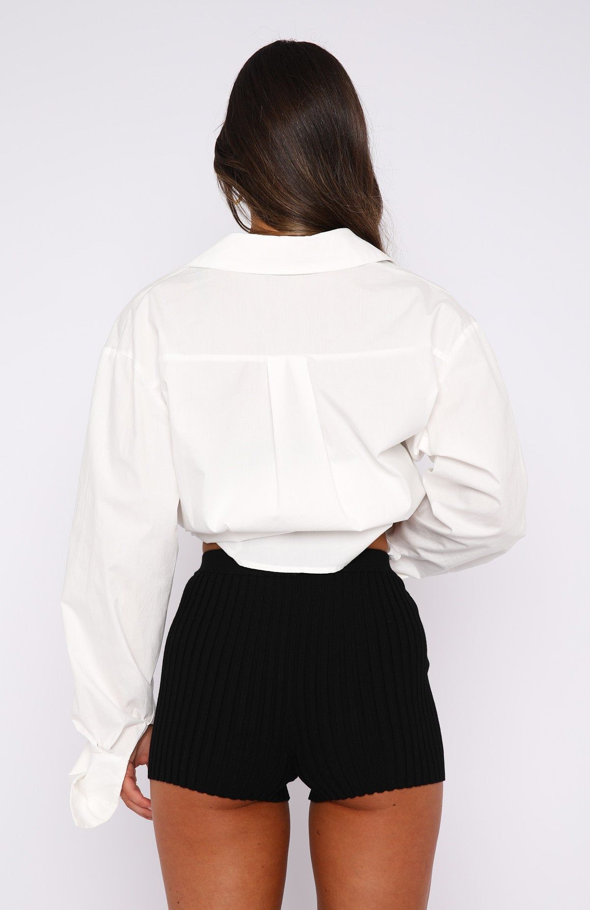 Cut It Out Booty Shorts Black sold by White Fox Boutique product image thumbnail 4