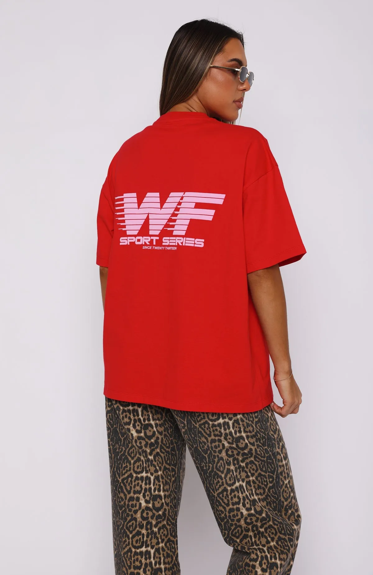 Forgot You Existed Oversized Tee Red sold by White Fox Boutique product image thumbnail 4