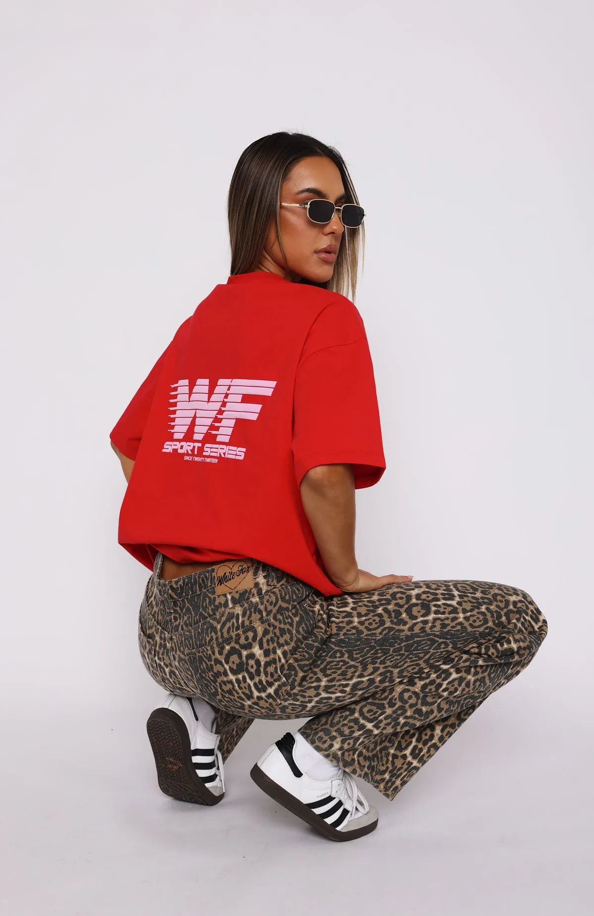 Forgot You Existed Oversized Tee Red sold by White Fox Boutique product image thumbnail 5