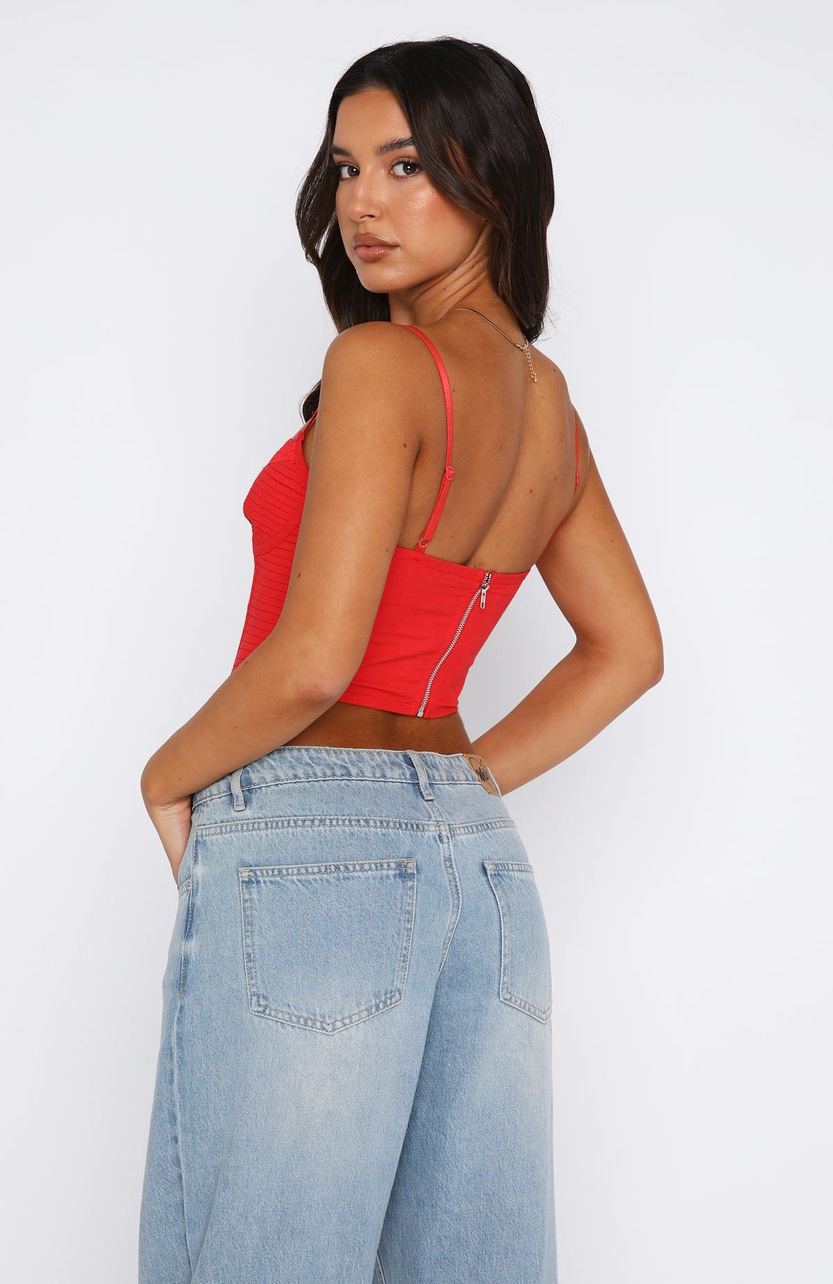 Same Time Bustier Red sold by White Fox Boutique product image thumbnail 4
