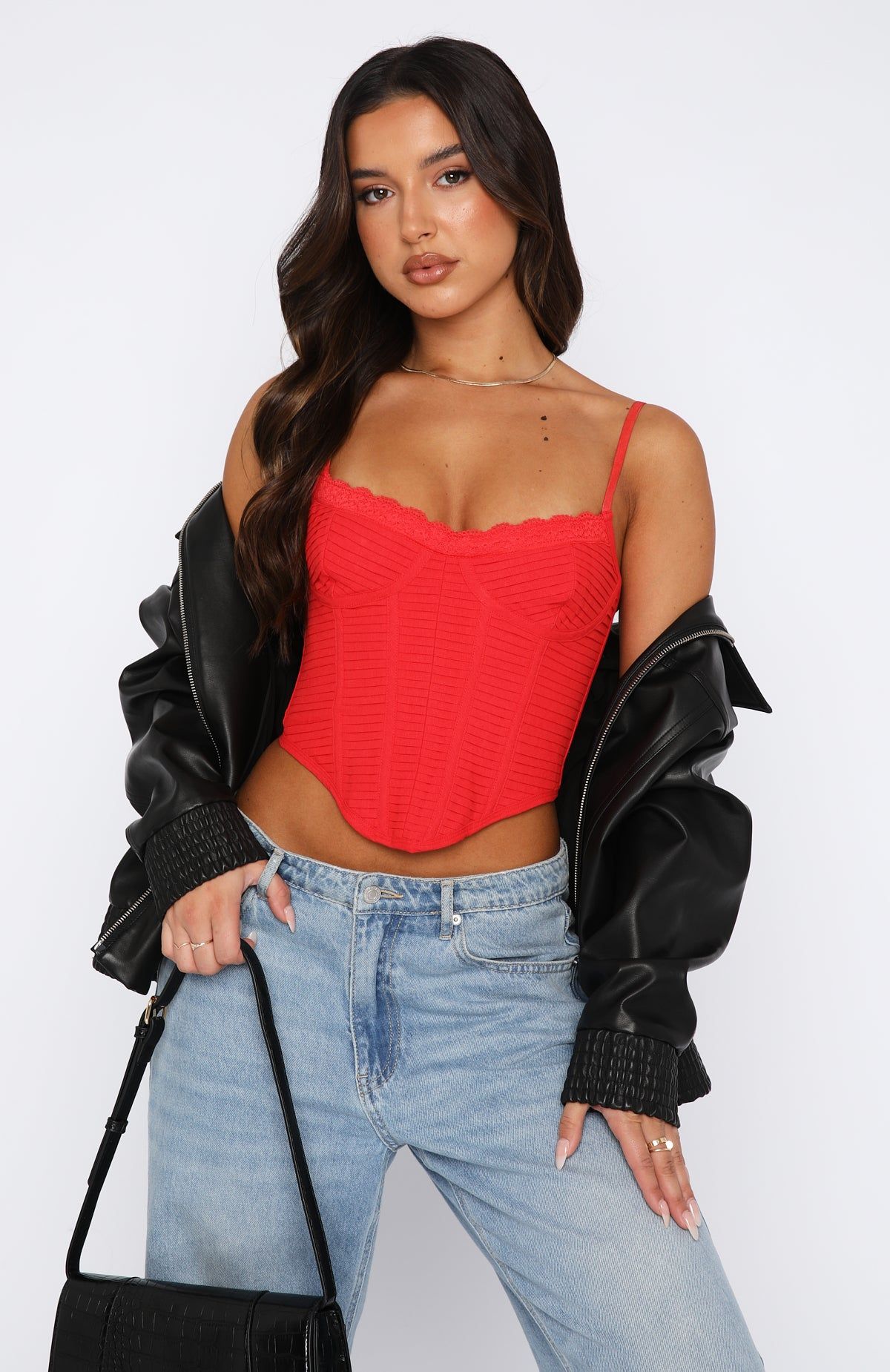 Same Time Bustier Red sold by White Fox Boutique product image thumbnail 2