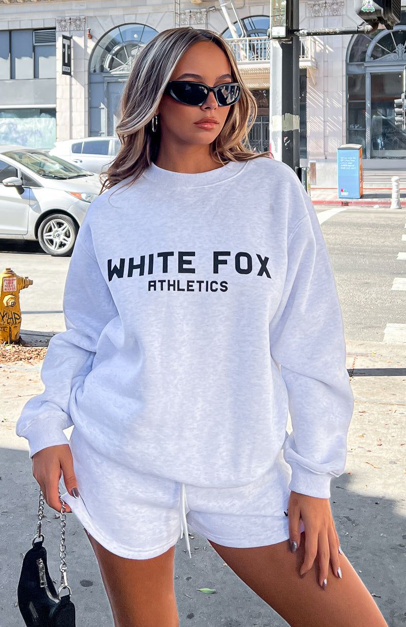 The Next Level Oversized Sweater Grey Marle sold by White Fox Boutique product image thumbnail 6