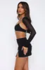 Waiting For Tonight Mini Skirt Black sold by White Fox Boutique