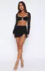 Waiting For Tonight Mini Skirt Black sold by White Fox Boutique