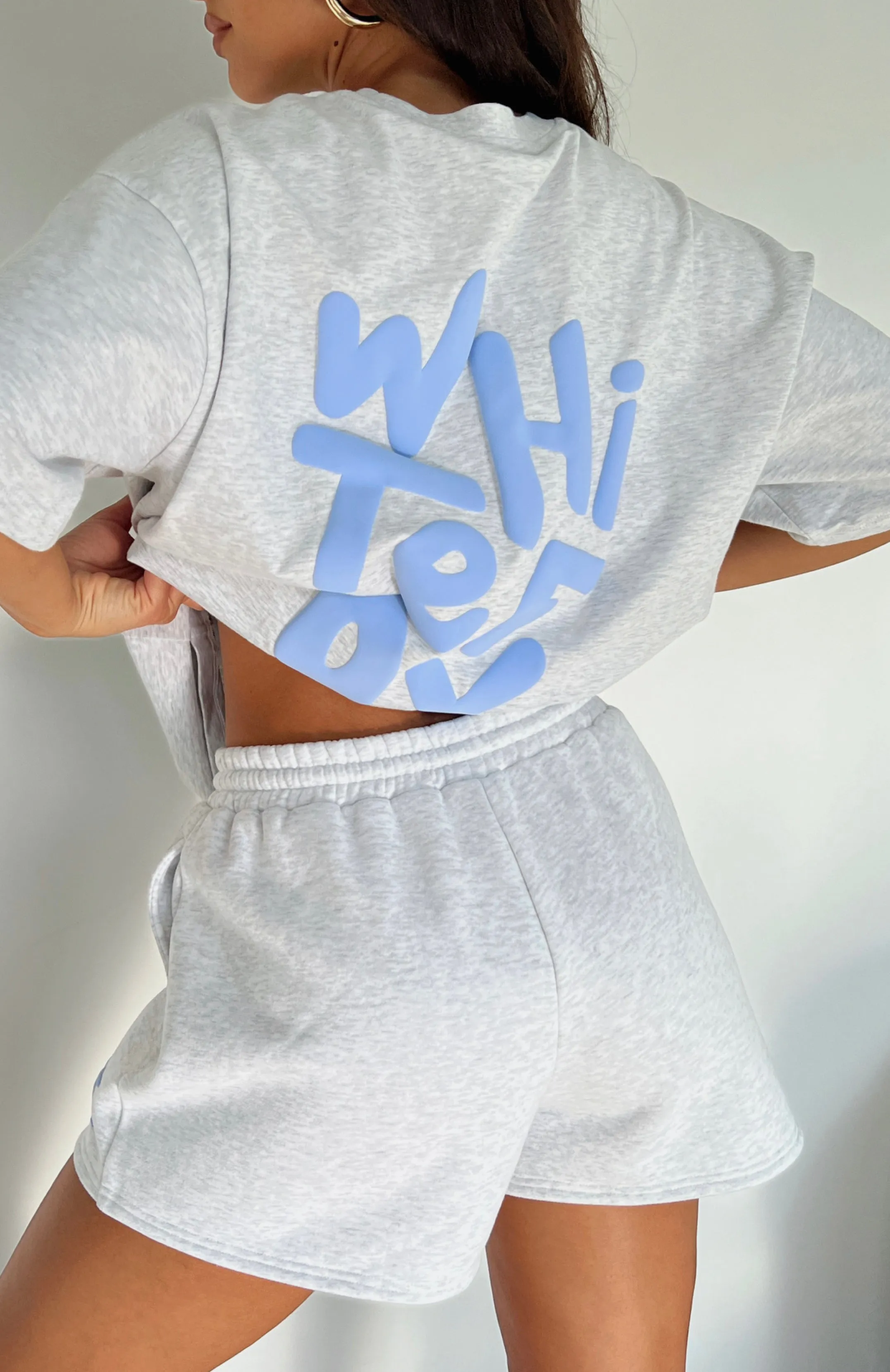 The New Standard Oversized Tee Grey Marle sold by White Fox Boutique