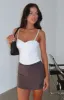 West Coast Love Mini Skort Charcoal sold by White Fox Boutique