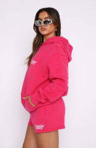 Since '13 Oversized Hoodie Hot Pink sold by White Fox Boutique