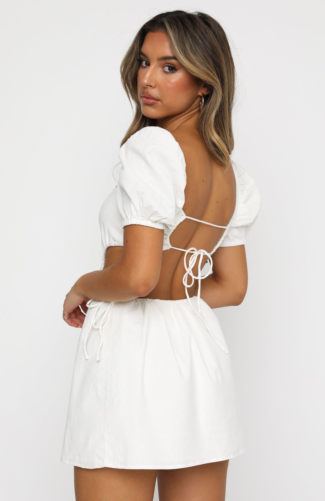 Different Girl Mini Dress White sold by White Fox Boutique product image thumbnail 4