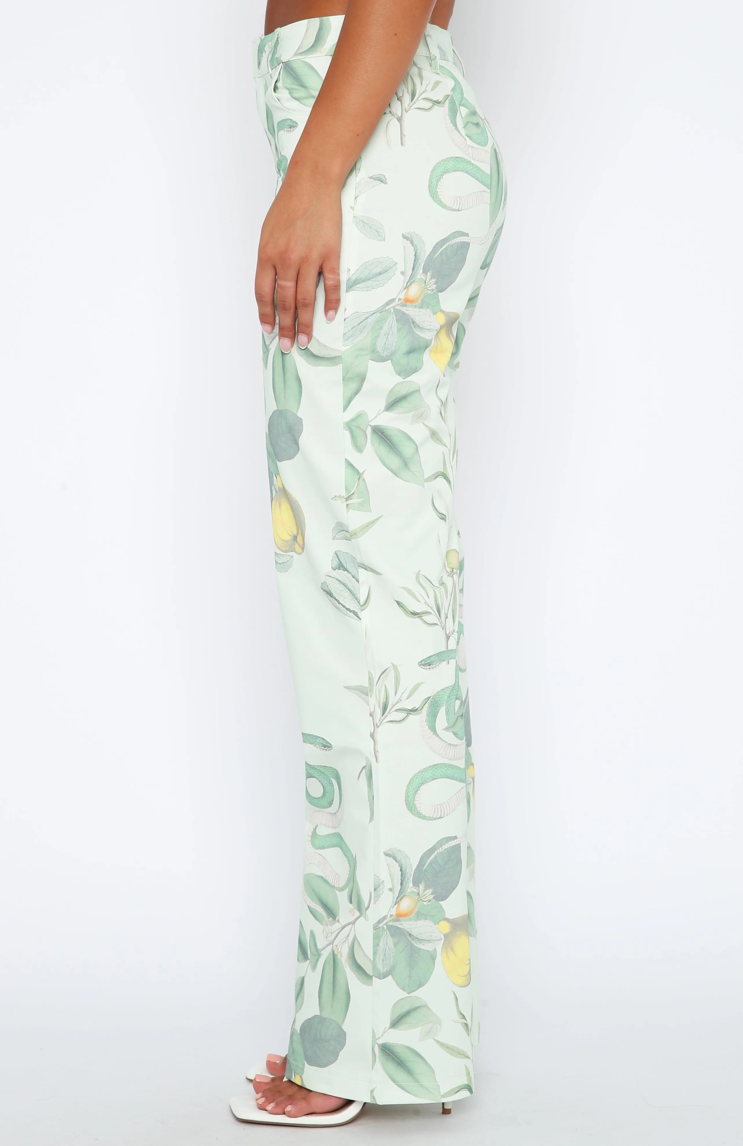 Here To Stay Pants Green Serpent sold by White Fox Boutique product image thumbnail 3