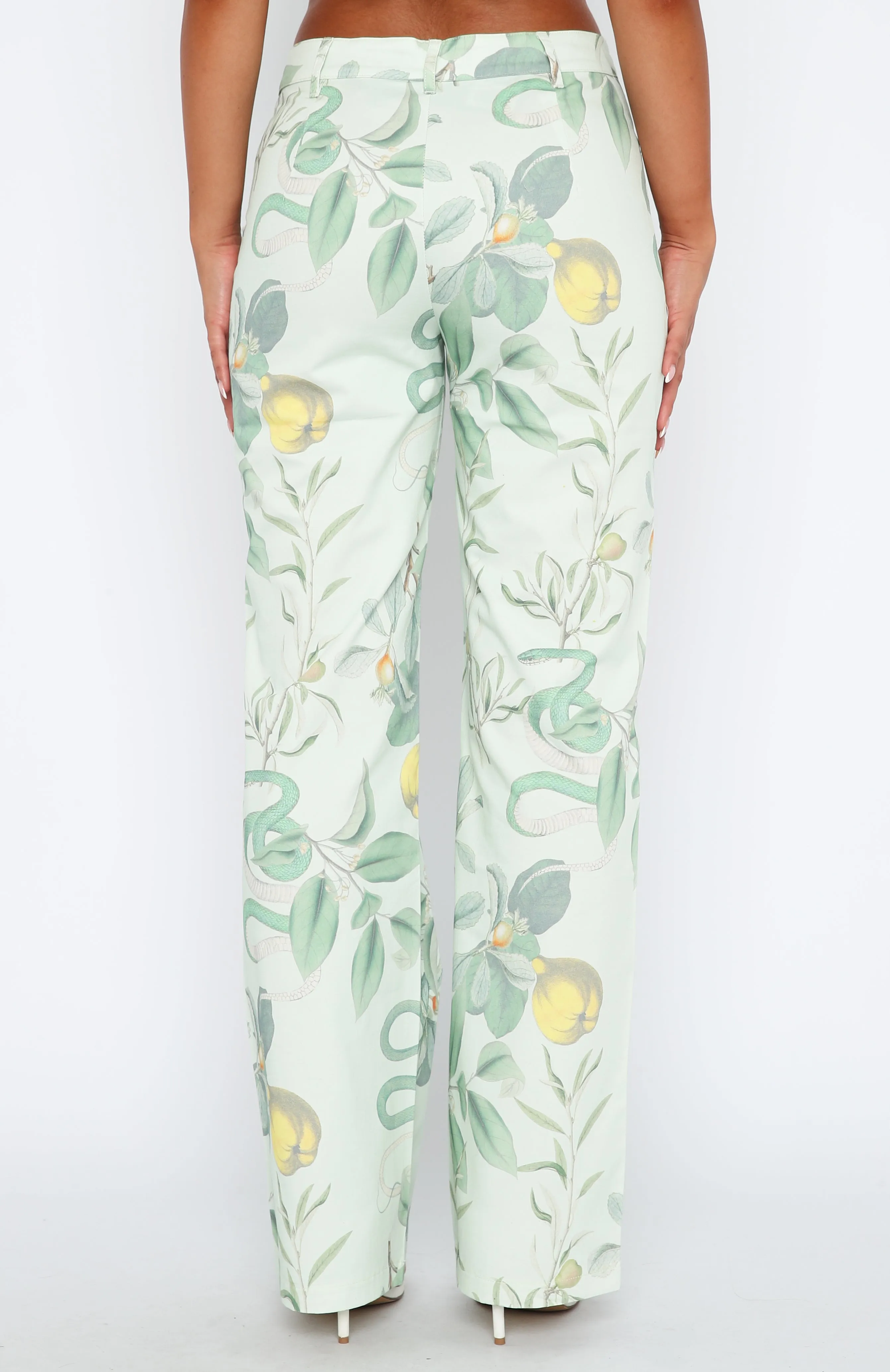 Here To Stay Pants Green Serpent sold by White Fox Boutique product image thumbnail 4