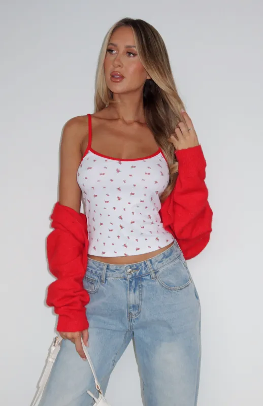 Move Like This Top Ruby Blooms sold by White Fox Boutique