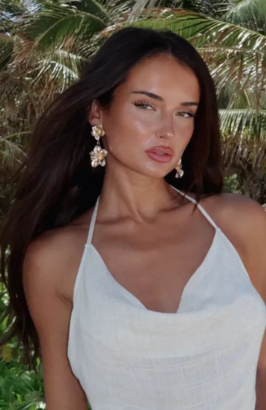 Moana Statement Earrings Gold sold by White Fox Boutique
