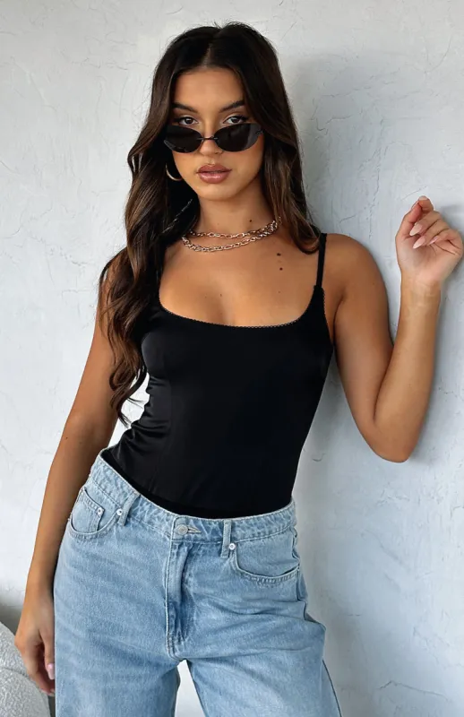 After Glow Bodysuit Black sold by White Fox Boutique