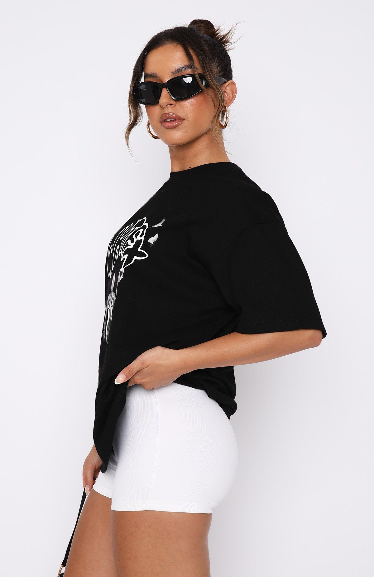 Vibe Is Unmatched Oversized Tee Black sold by White Fox Boutique product image thumbnail 3