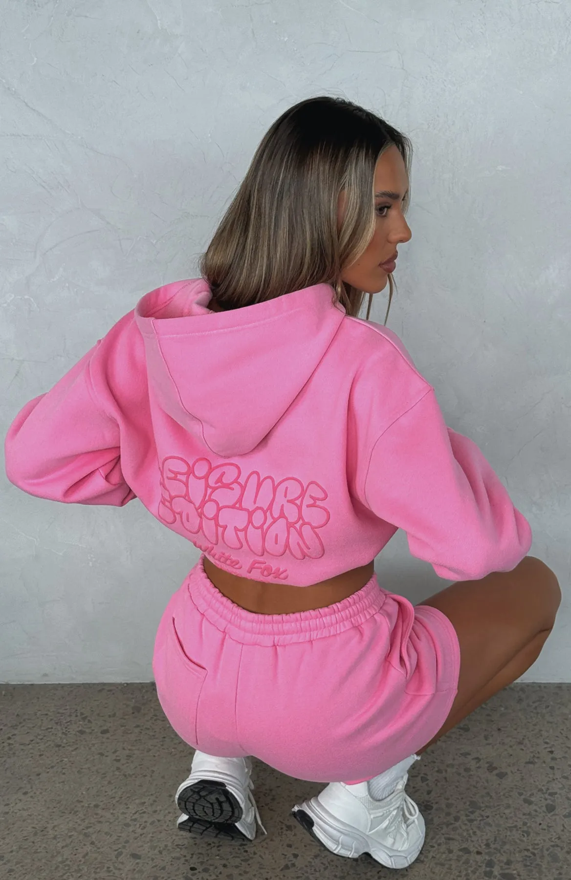 Leisure Edition Oversized Hoodie Pink sold by White Fox Boutique product image thumbnail 5