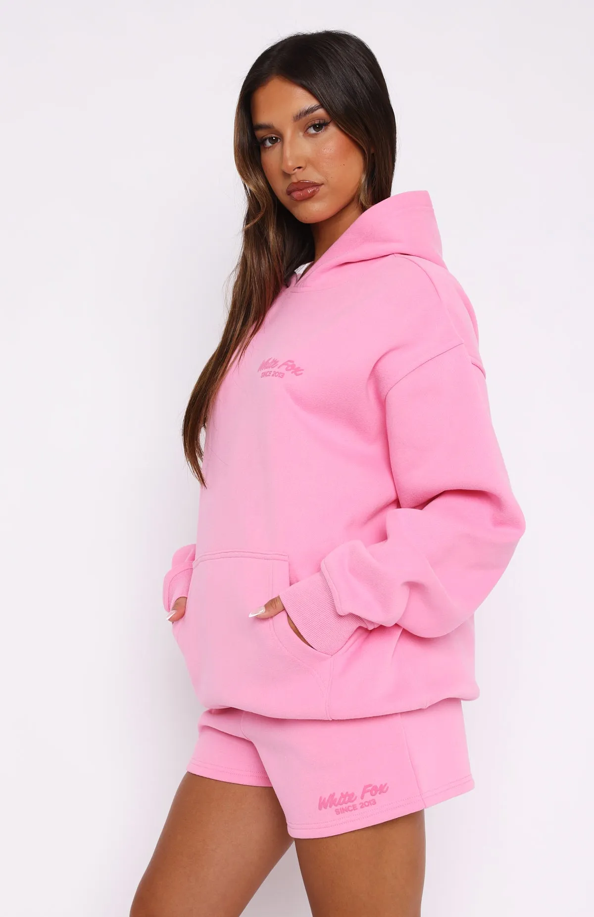 Leisure Edition Oversized Hoodie Pink sold by White Fox Boutique product image thumbnail 3
