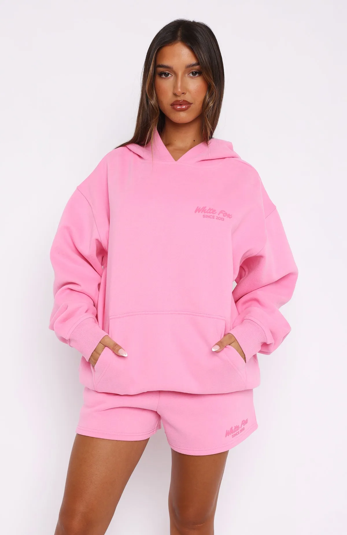 Leisure Edition Oversized Hoodie Pink sold by White Fox Boutique product image thumbnail 2