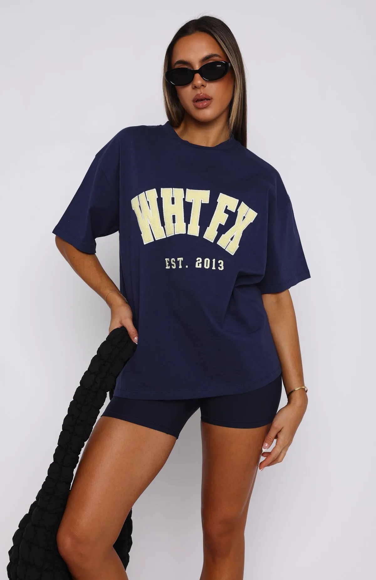 Give It Away Oversized Tee Navy sold by White Fox Boutique product image thumbnail 2