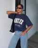 Give It Away Oversized Tee Navy sold by White Fox Boutique
