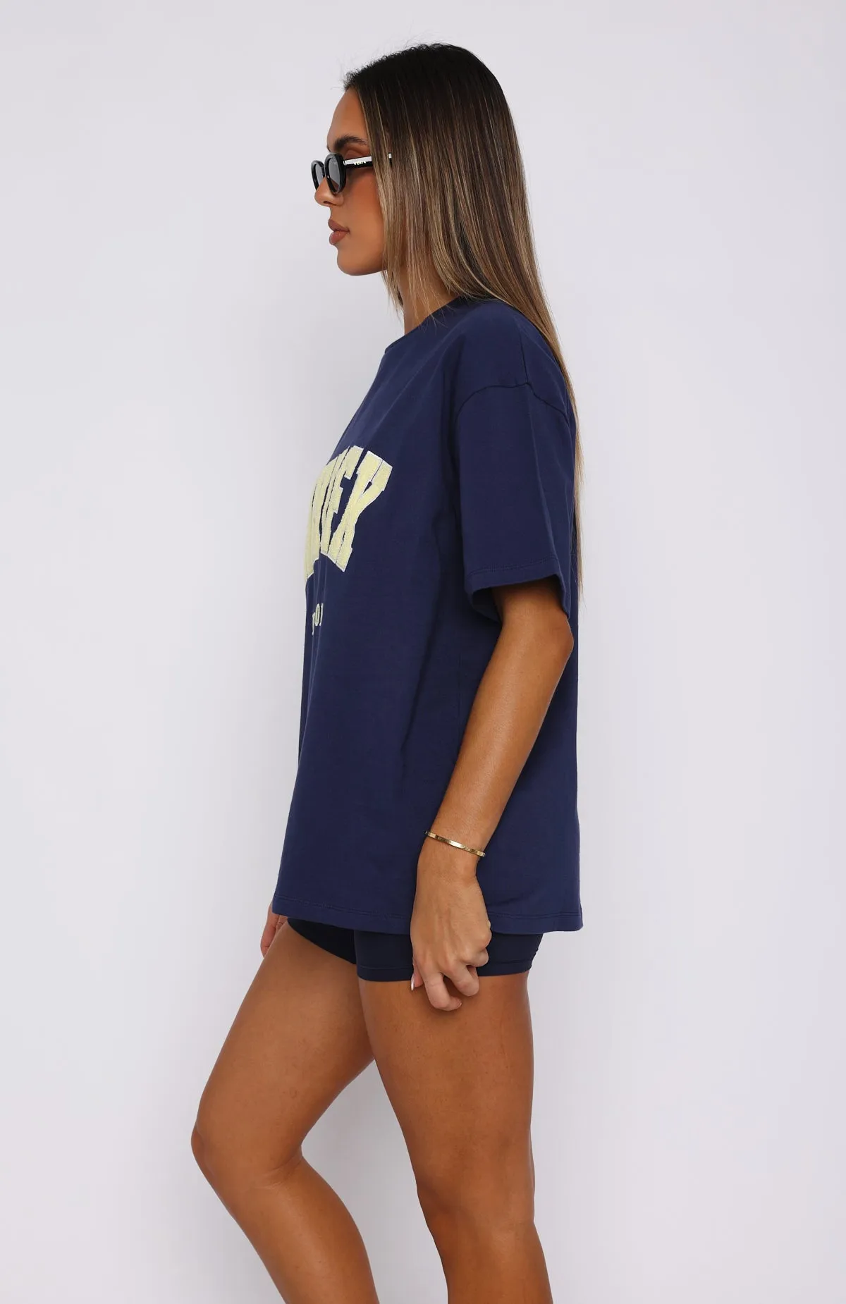 Give It Away Oversized Tee Navy sold by White Fox Boutique product image thumbnail 3
