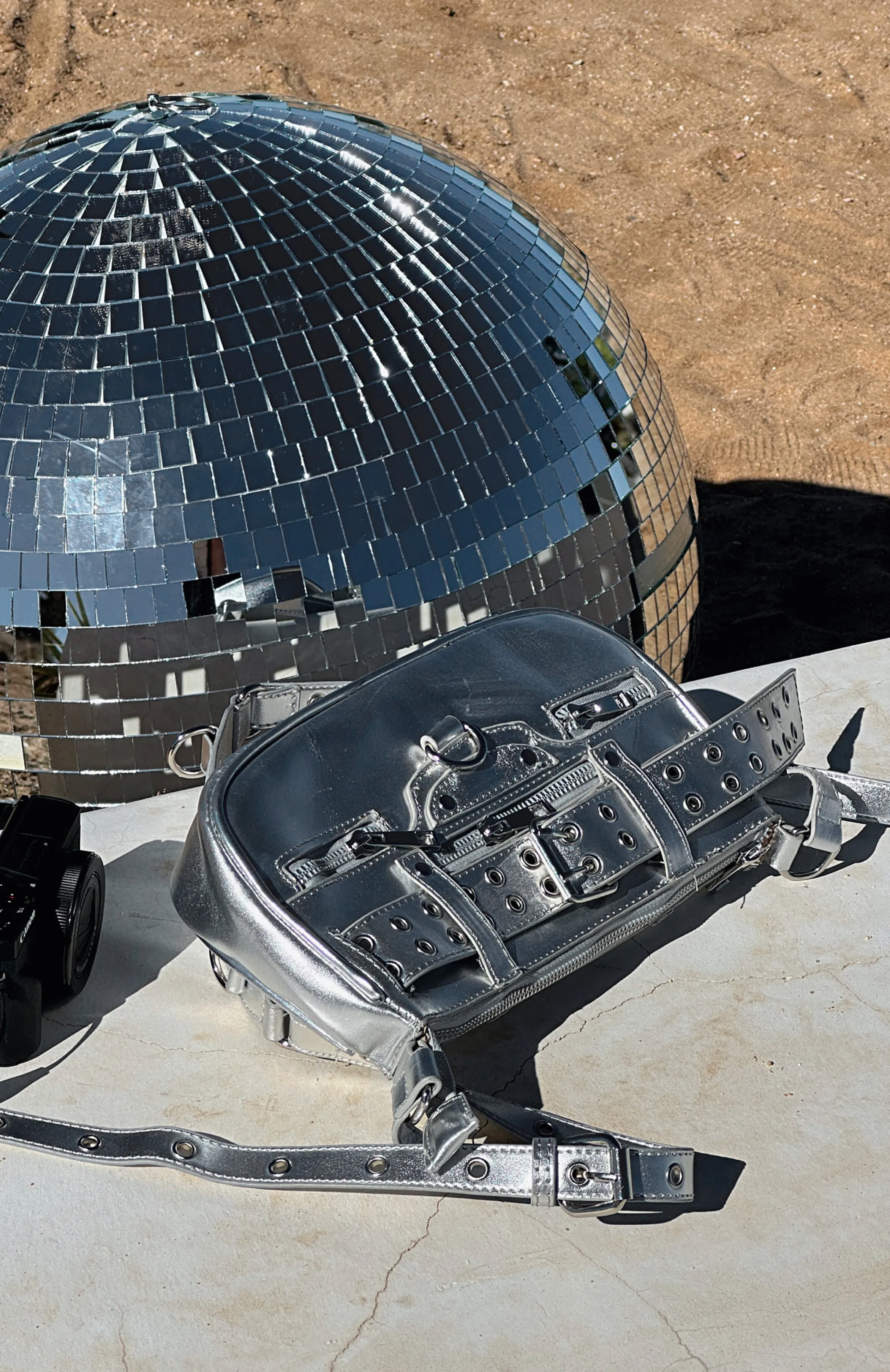 Darcy Crossbody Bag Silver sold by White Fox Boutique product image thumbnail 5