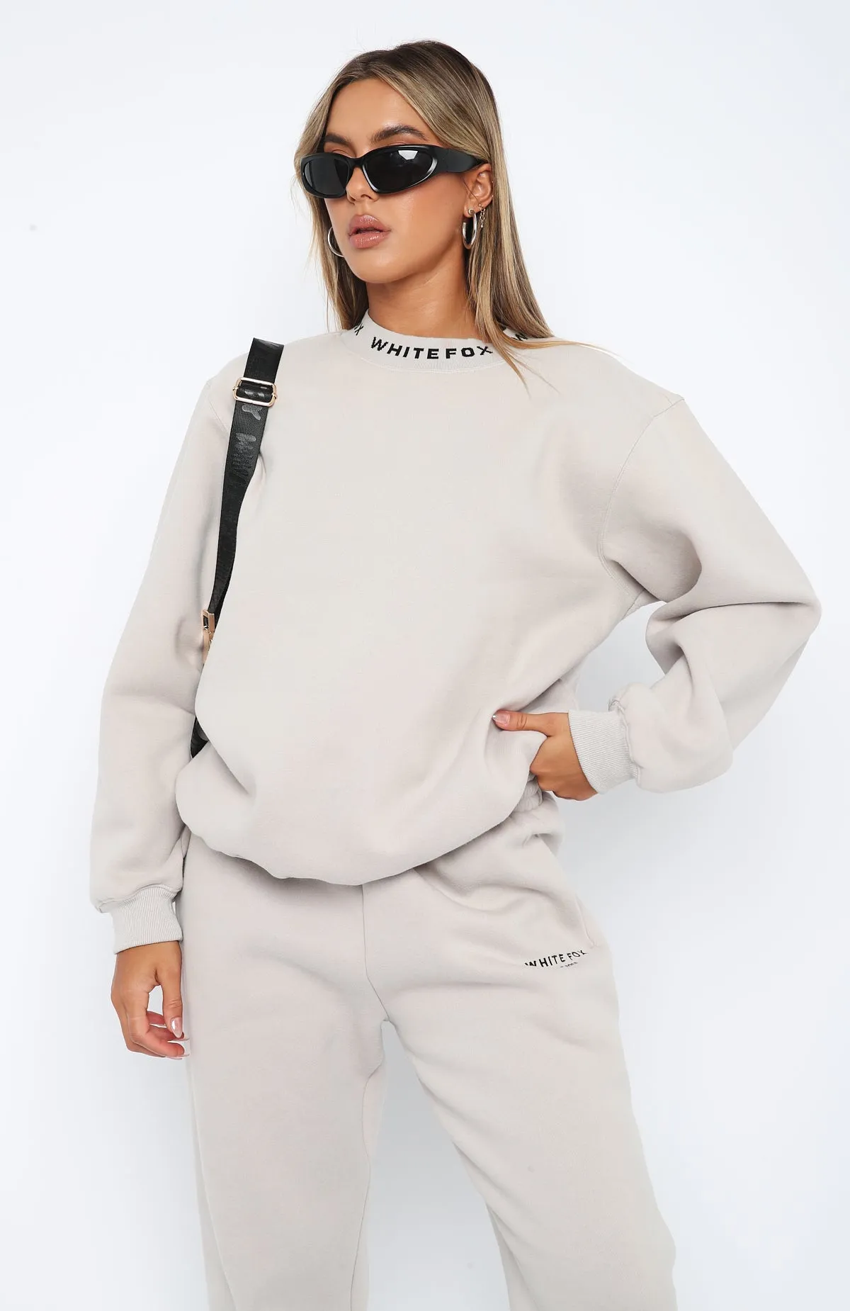 Put It On Repeat Oversized Sweater Lunar sold by White Fox Boutique product image thumbnail 2