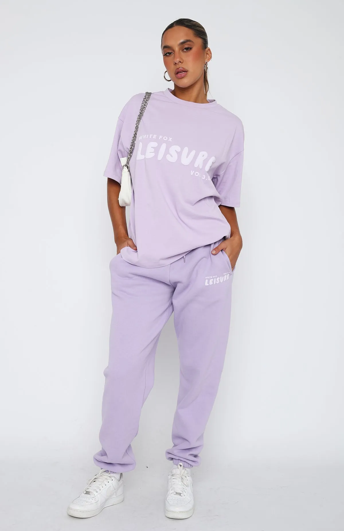 Leisure Series Sweatpants Lavender sold by White Fox Boutique product image thumbnail 2