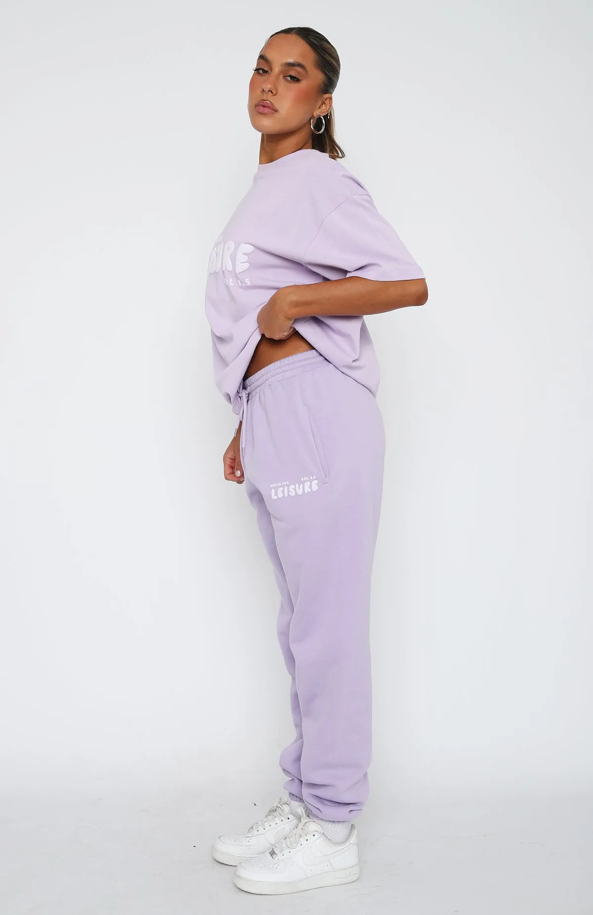 Leisure Series Sweatpants Lavender sold by White Fox Boutique product image thumbnail 3