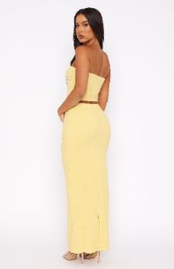 Home Run Maxi Skirt Lemon sold by White Fox Boutique