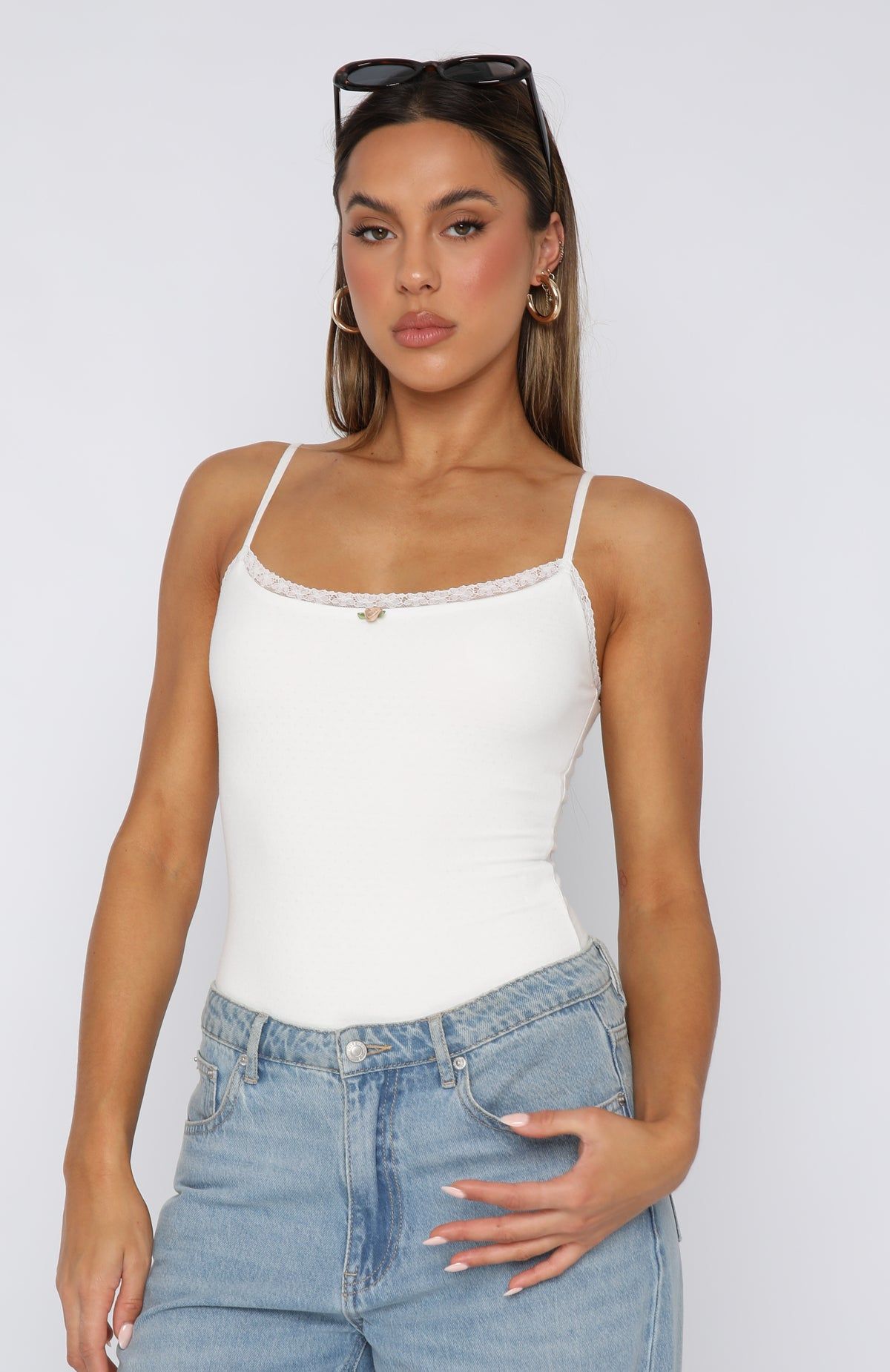 Under The Influence Bodysuit White sold by White Fox Boutique product image thumbnail 4