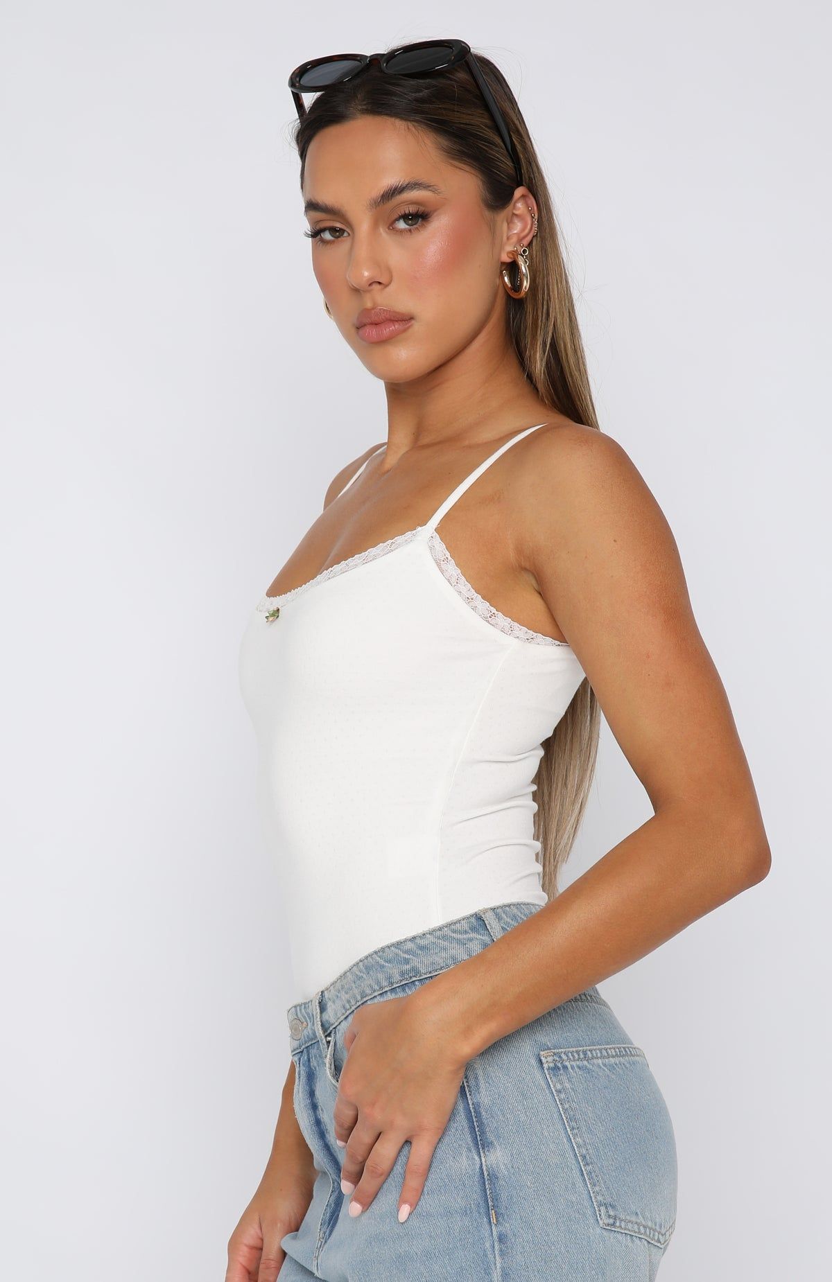 Under The Influence Bodysuit White sold by White Fox Boutique product image thumbnail 5