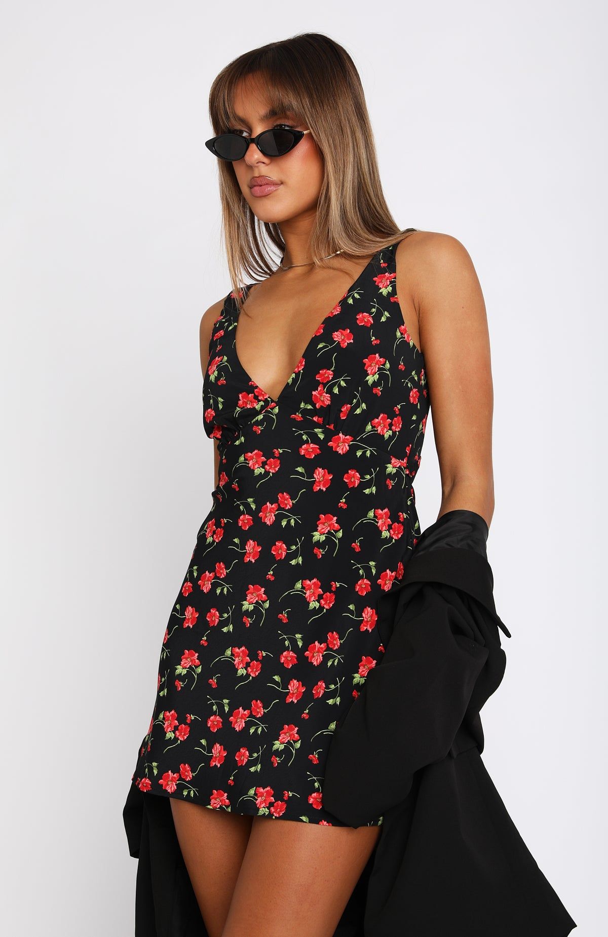 Say My Name Mini Dress Red Poppy sold by White Fox Boutique product image thumbnail 2